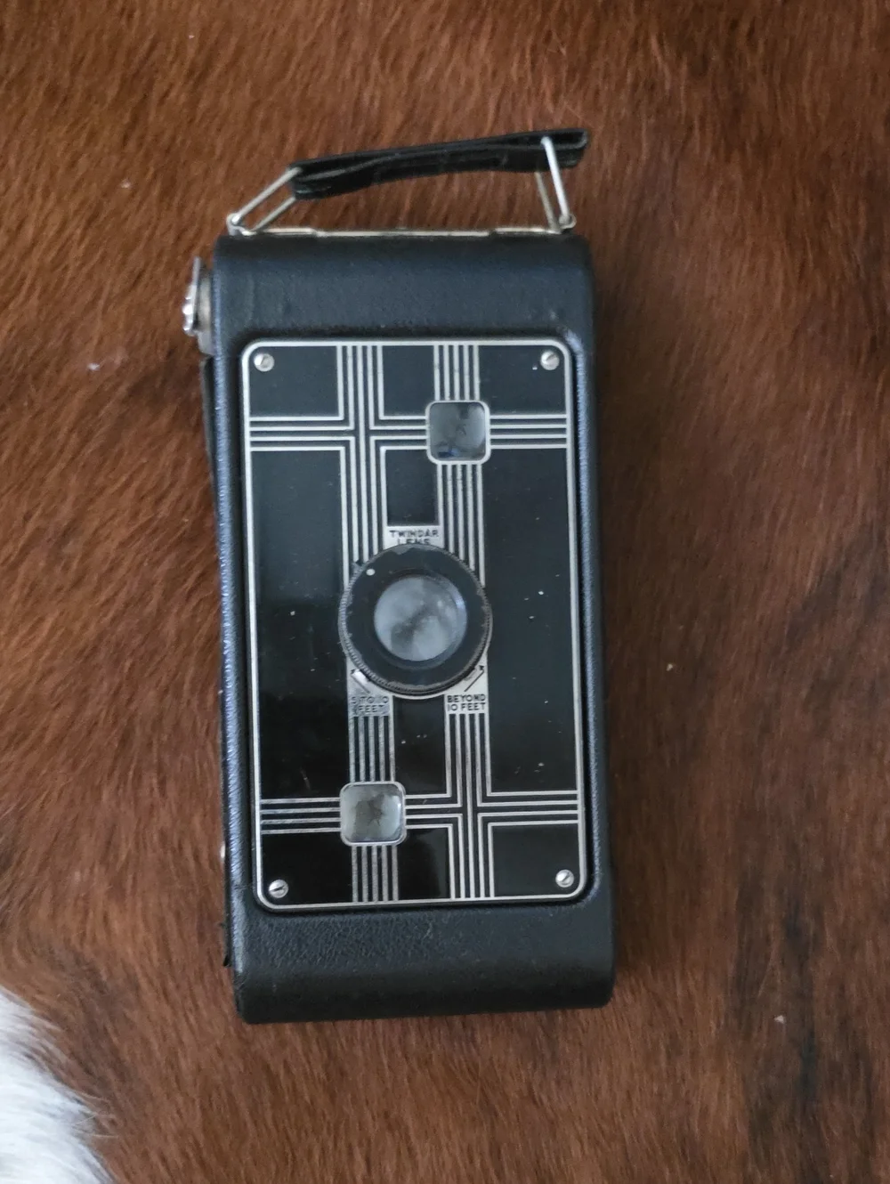 Kodak Jiffy Six-16 Box Camera in Black with Silver Accents